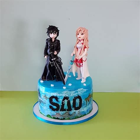 Sword art online cake - cake by The Custom Piece of Cake Sword Art Online, Online Art, Pretty ...