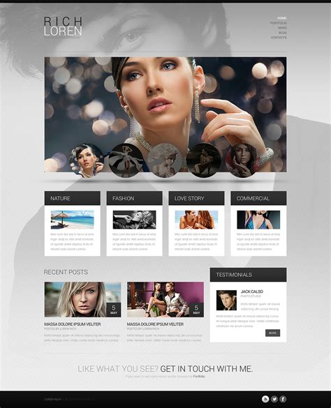 Photographer Portfolio WordPress Theme #46385