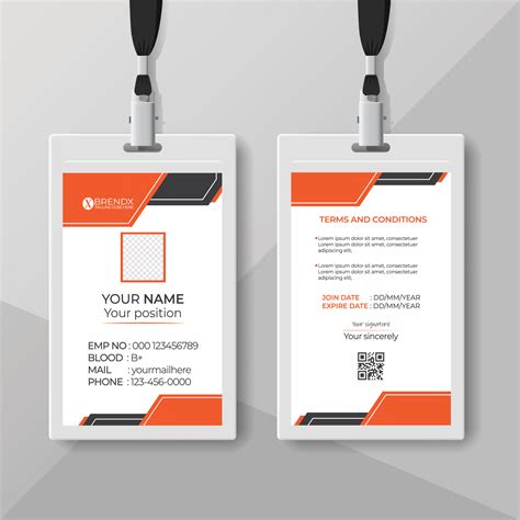 Creative Employee Id Card Template Stock Vector Throu - vrogue.co