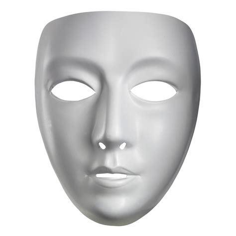 White Female Blank Mask - The Costume Shoppe