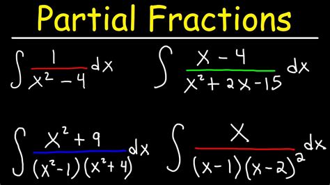 Integration By Partial Fractions - YouTube