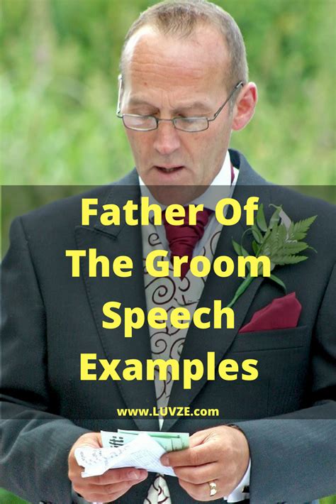 20 Best Father Of The Groom Speech/Toast Examples | Groom's speech, Wedding speech examples ...