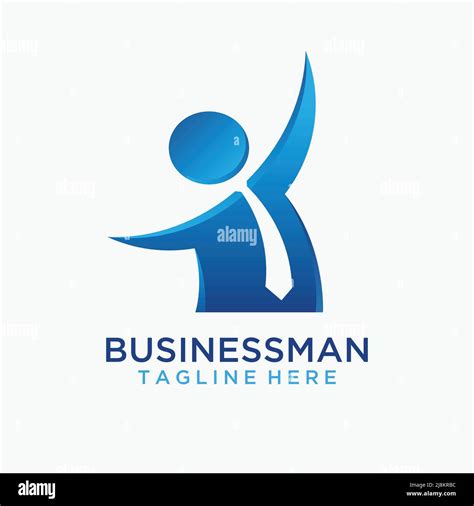 Businessman logo design Stock Vector Image & Art - Alamy