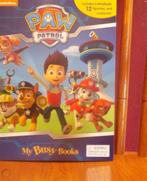 Nick Jr - Paw Patrol My Busy Book w/12 Figures & Playmat - NEW | #1725843212