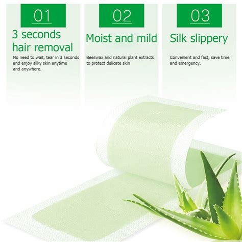 Waxing Strip Disposable Double Layer Non Woven Wax Strips Hair Removal ...