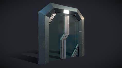 Cyberpunk - Lab Glass Sliding Door (Study files) - deep3dsea