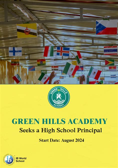 High School Principal at Green Hills Academy in Rwanda