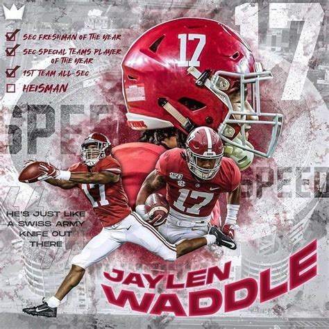 jaylen waddle alabama | Alabama crimson tide, Crimson tide football, Bama football