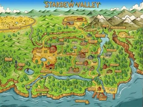 Adam Works | Stardew valley, Valley, Map poster