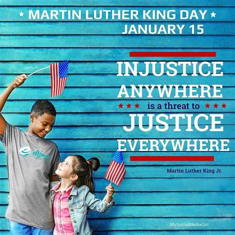 Injustice anywhere is a threat to justice everywhere. Martin Luther ...