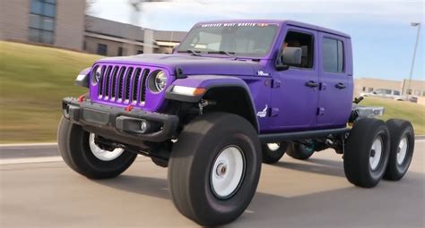 Jeep Gladiator Rubicon Becomes a 6x6 with Hellcat Power