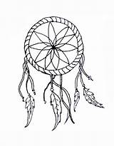 Dreamcatcher Drawing Coloring Page sketch template