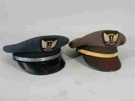 Two Vintage United Airlines Co-Pilot Hats, - Jun 11, 2005 | Leland Little Auctions in NC