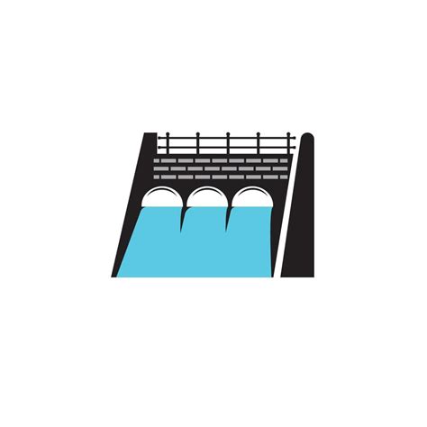 WATER DAM LOGO 10058965 Vector Art at Vecteezy