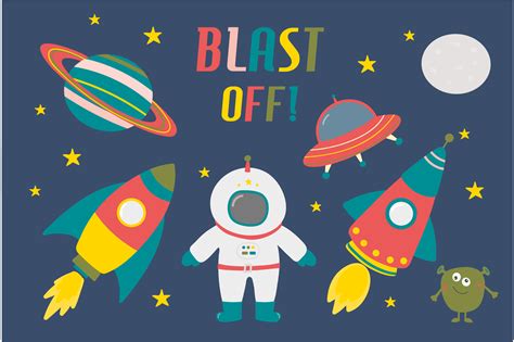 Blast Off Clip Art