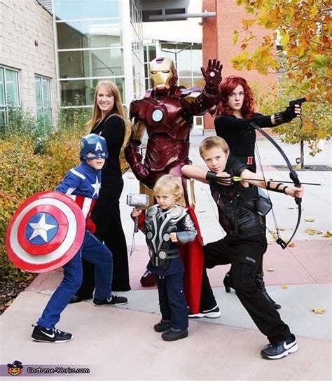 Avengers Family Costume | Family themed halloween costumes, Themed ...