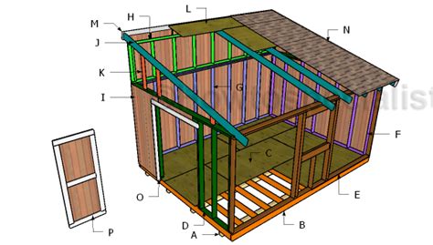 12 x 16 lean to shed plans ~ Learn shed plan dwg