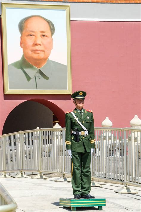 Edit free photo of Mao zedong,tiananmen square,security guard,free pictures, free photos ...