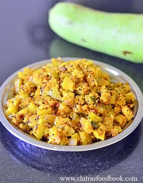 Sorakkai Poriyal / Bottle Gourd Curry recipe | Chitra's Food Book