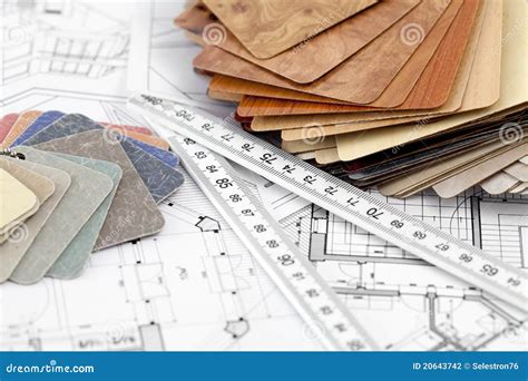 Color Samples Of Architectural Materials Stock Photography - Image ...