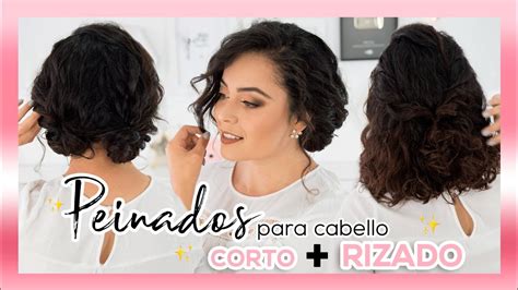 PEINADOS PARA CABELLO CORTO Y RIZADO 💁🏻 *FABI ORTIZ - YouTube