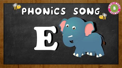 Learn the letter E | Phonics song for children | Alphabet Song | E for ...