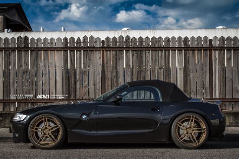 2010 Black BMW Z4M Roadster - ADV05 M.V2 CS Series aftermarket Concave ...