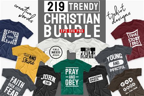 Christian T-shirt Designs Bundle (Graphic) by Universtock · Creative Fabrica