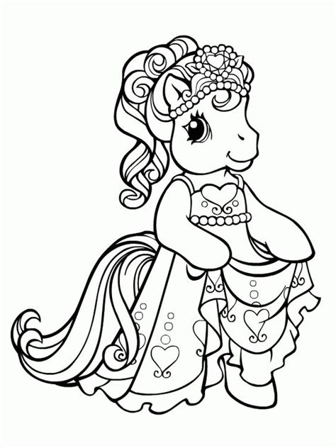 My Little Pony Princess Dress Up Coloring Page - My Little Pony ...