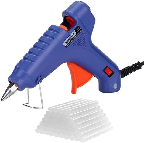 Syolee 60W Hot Glue Gun with 20 Glue Sticks - High Temperature Melting Adhesive Glue Gun for ...