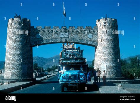 The Bab e-Khyber gateway to Pakistan from Afghanistan, border. Built in ...