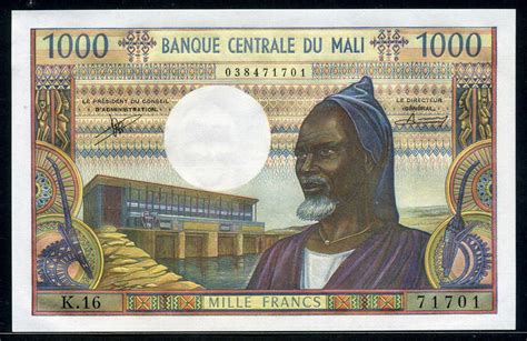 Currency of Mali 1000 Francs banknote, Banque Centrale du Mali|World Banknotes & Coins Pictures ...