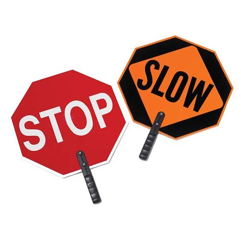 Traffic Safety Direct. Stop/Slow Paddles SAFE:PADDSTSL18NON