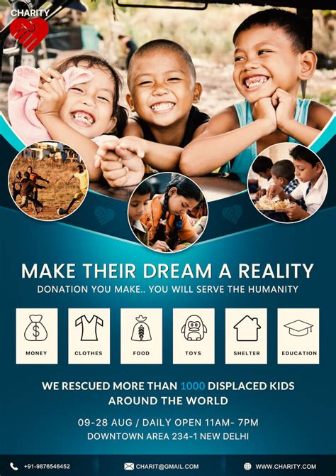 Charity Poster Template – Gambaran