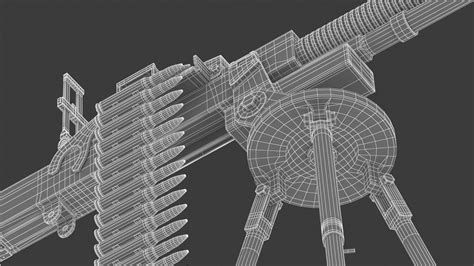 DshK Heavy Machine Gun - 3D Model by frezzy