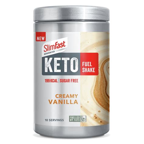 SlimFast Advanced Keto Fuel Shake Creamy Vanilla | Slim fast, Shakes, Keto