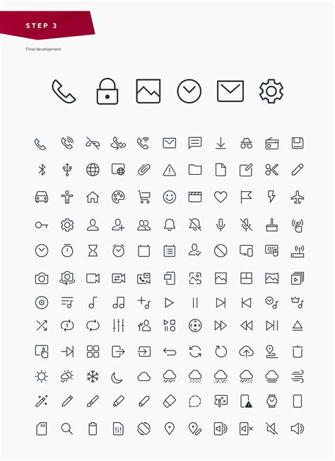 LG - mobile GUI icons on Behance