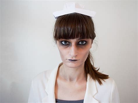 Easy DIY Zombie Nurse Makeup Tutorial