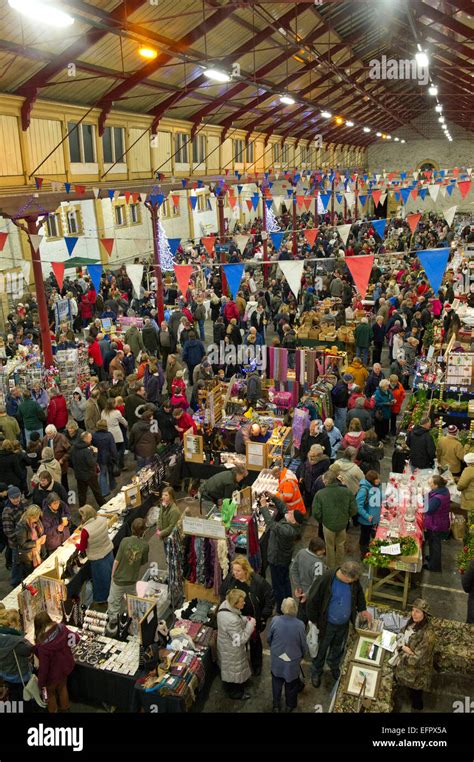 The Pannier Market, South Molton, Devonshire, UK.a markets hall halls ...