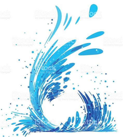 Water splash on white royalty-free water splash on white stock vector ...