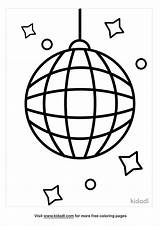 Disco Ball Coloring Pages Sketch Page sketch template