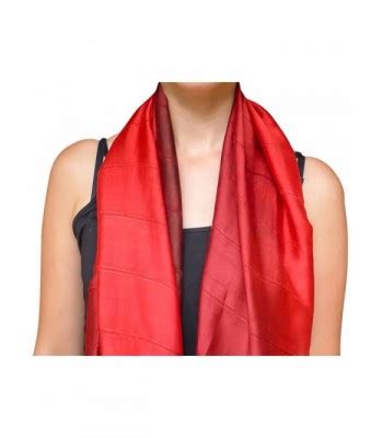 Unique Wrappable Silk Scarf. Handmade Blue Silk Scarves Wrap - Red - C212MEKJ7LX