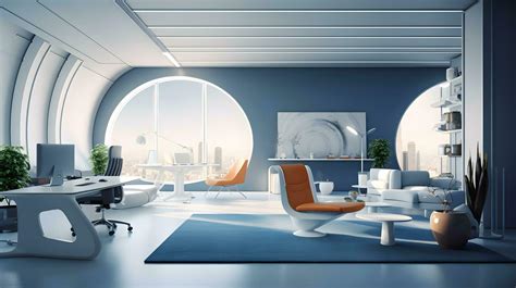 Interior Design Futuristic Building