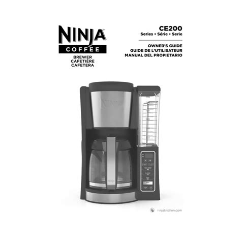 Ninja Coffee Brewer CE250 User Manual