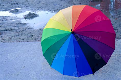 Rainbow umbrella 1354965 Stock Photo at Vecteezy