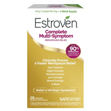 Buy Estroven Complete Multi-Symptom Menopause Relief, Safe, Effective and Drug Free, Clinically ...