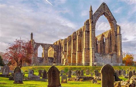 Bolton Abbey, North Yorkshire, UK Work began on Bolton Abbey in 1154 ...