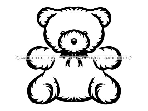 Cute Teddy Bear SVG Teddy Bear Svg Cute Bear SVG Bear - Etsy