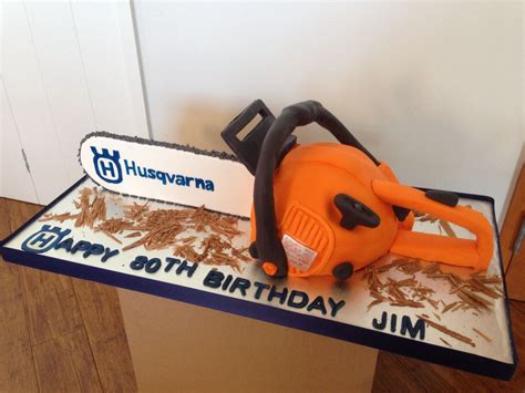 Chainsaw cake 80s Birthday Parties, Daniel Tiger, Disco Party, 60th, Chainsaw, Brandon, Cake ...