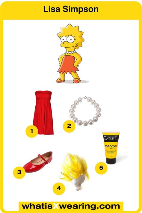 Lisa Simpson fancy dress costume | Simpsons costumes, Homer simpson costume, Bart simpson costume